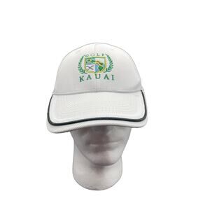 Golf Kauai Hat Mens One Size White Hawaiian Headwear Athletic Sportswear